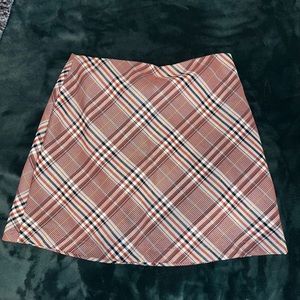 Plaid Mini Skirt (Small)